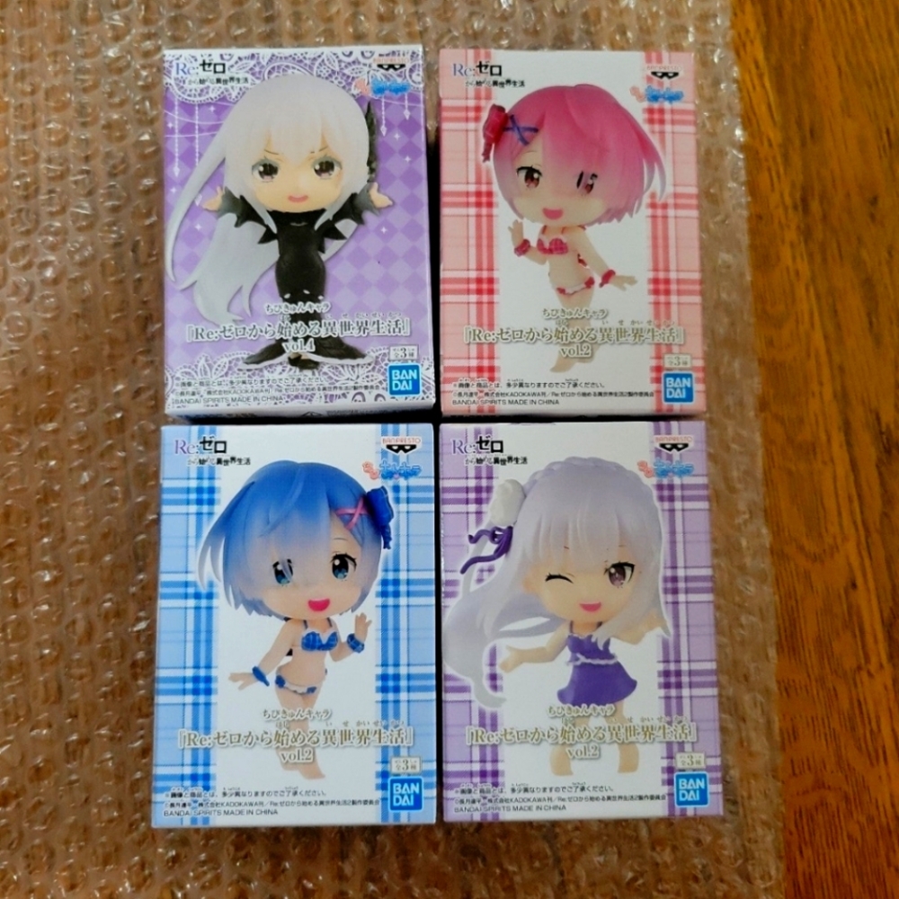 Chibi Kyun Chara Figure Re:Zero -Starting Life in Another World- Vol. 2 + Vol. 4